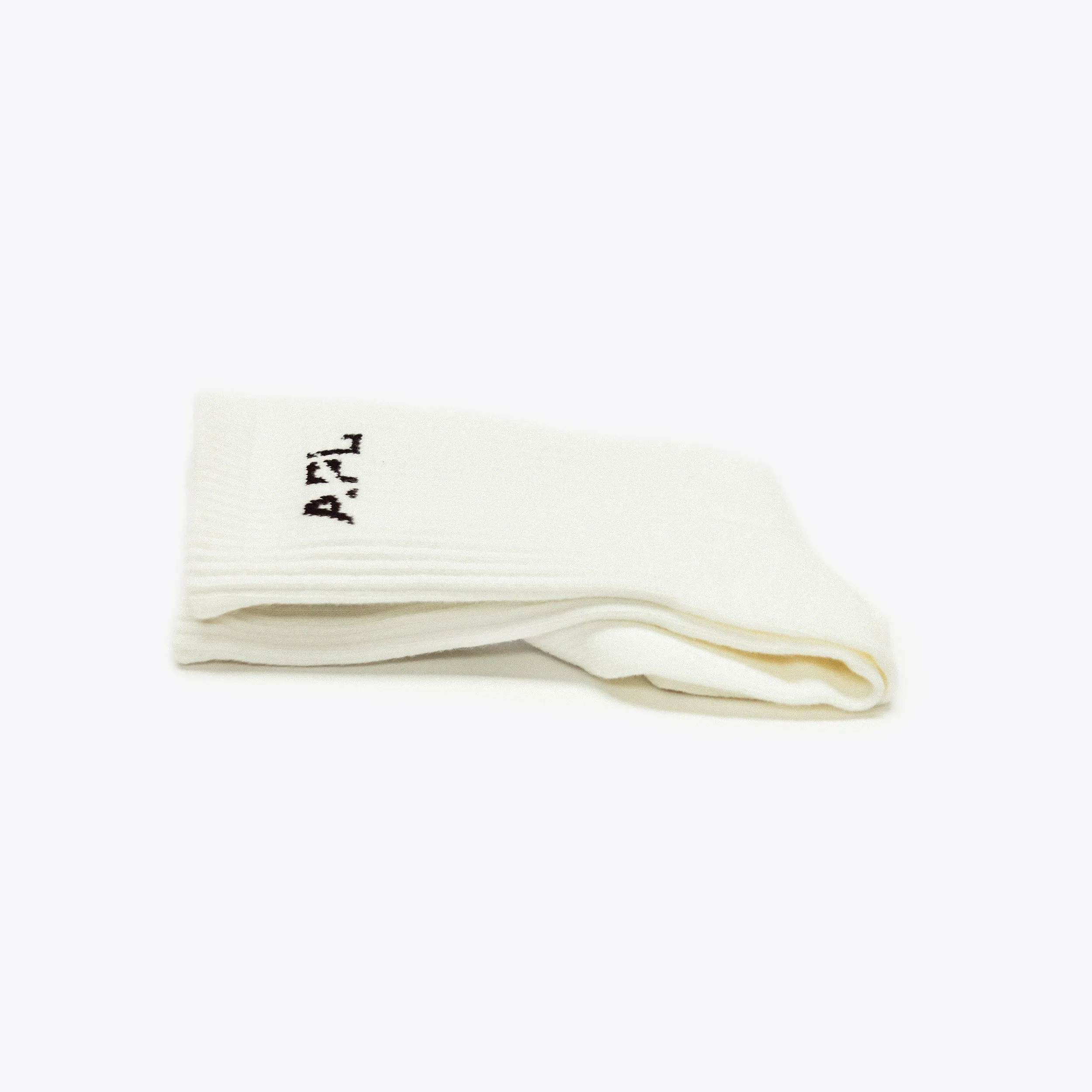 APL Lux Logo Socks Ivory / Black sold by APL product image thumbnail 2