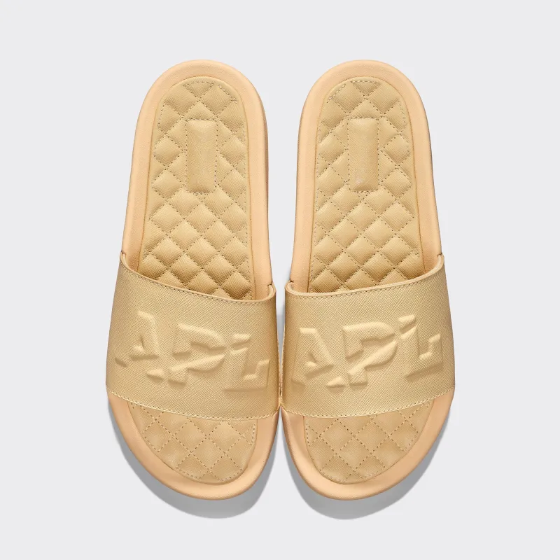 Men's Lusso Logo Slide Camel sold by APL