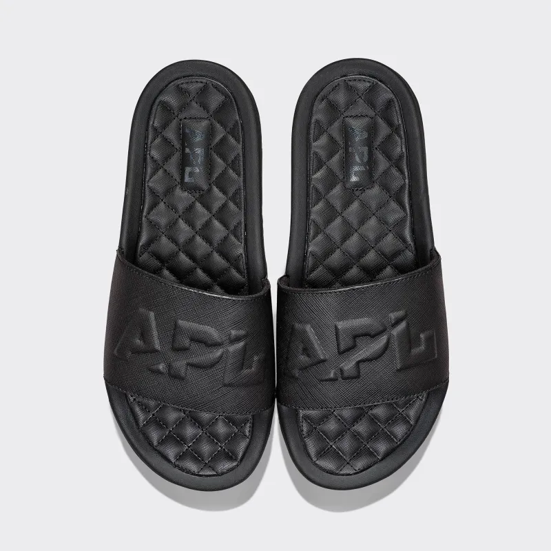 Women's Lusso Logo Slide Black sold by APL
