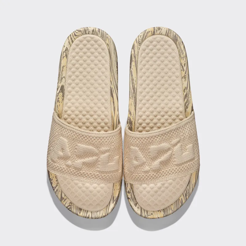 Women's Big Logo TechLoom Slide Beach / Tundra / Marble sold by APL
