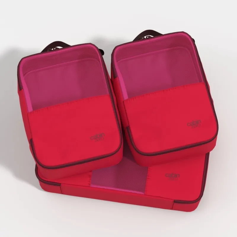 Lux Packing Cubes Set - Cranberry sold by Cabin Zero