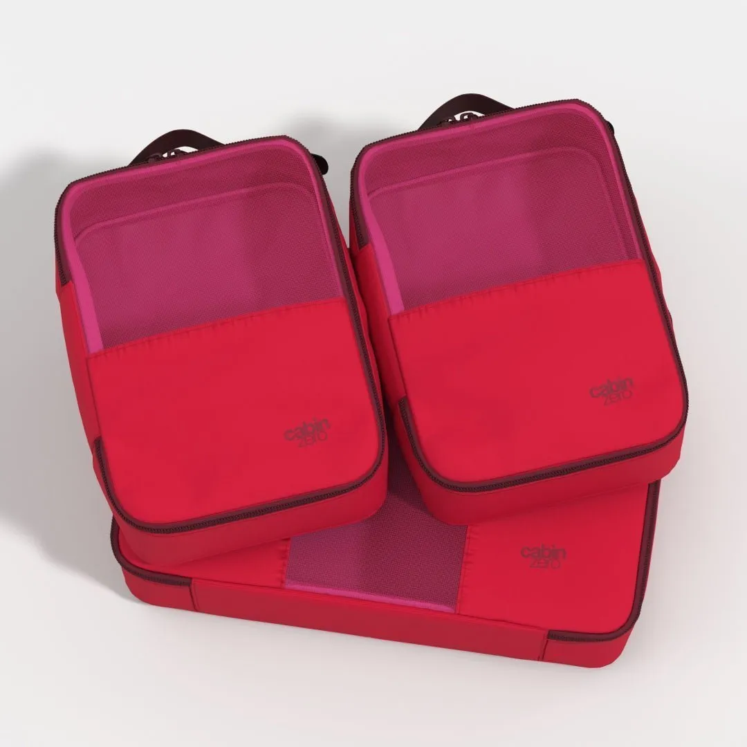 Lux Packing Cubes Set - Cranberry sold by Cabin Zero