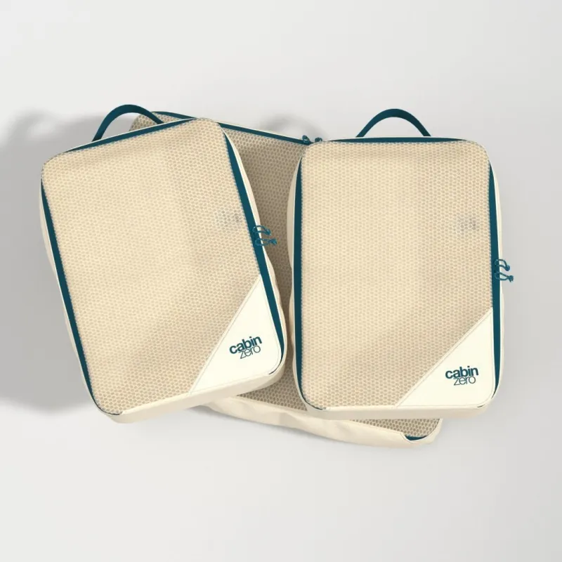 Classic Packing Cubes Set - Oyster White sold by Cabin Zero