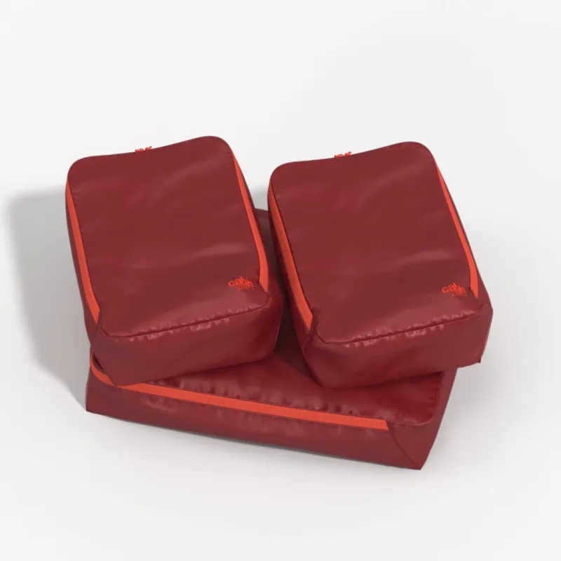 Ultralight Packing Cubes Set - Fiesta Red sold by Cabin Zero