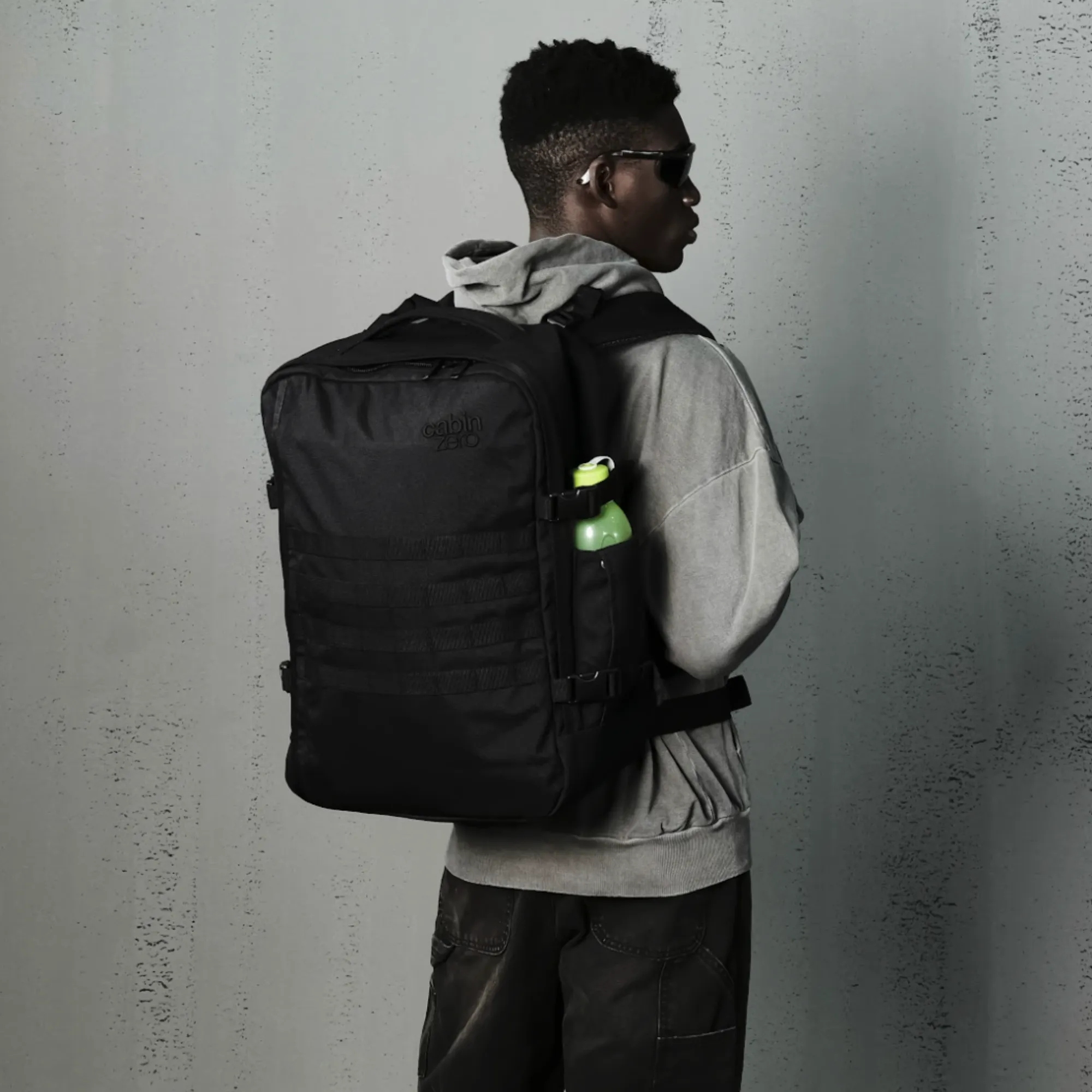 Military Backpack 44L Absolute Black sold by Cabin Zero product image thumbnail 2