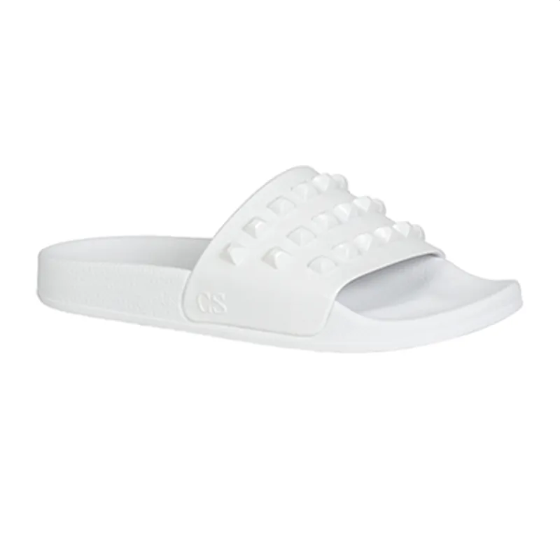 Franco White Slides - Second Chance sold by Carmen Sol