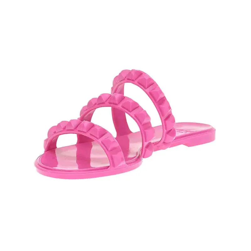 Maria 3 Strap Flat Jelly Sandals sold by Carmen Sol