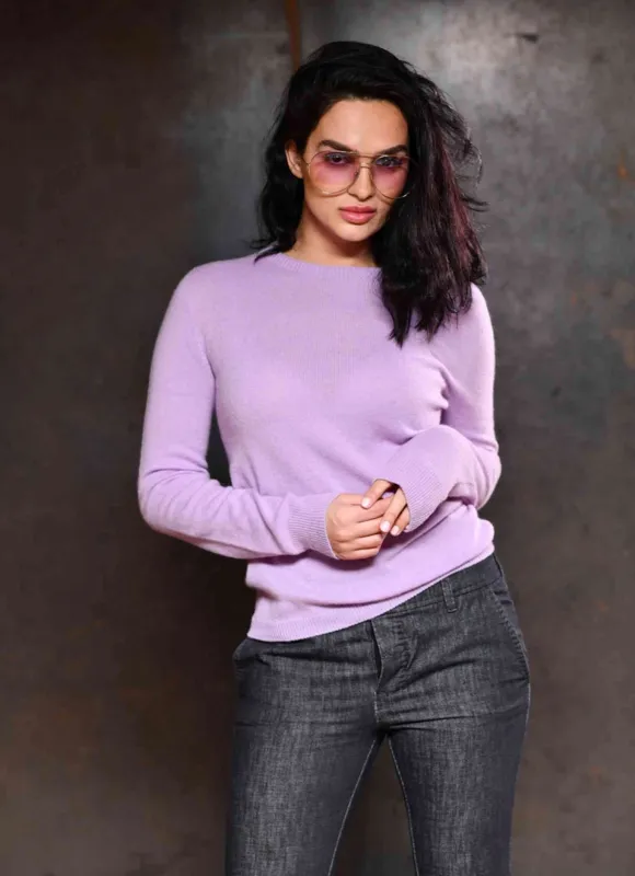 Cortina pure Italian cashmere round neck made by Carmen Sol