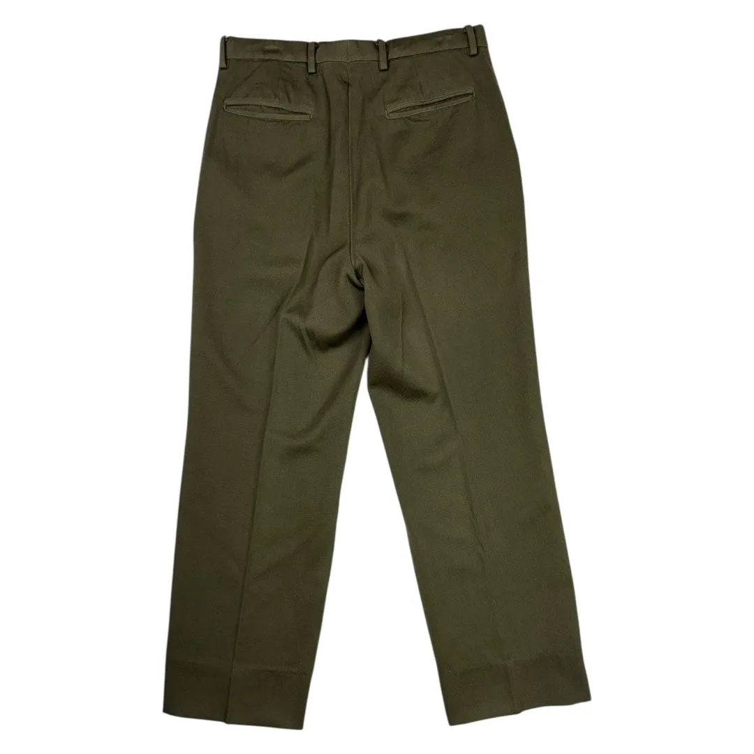 Back Satin Trousers Olive Wool sold by Herill product image thumbnail 2