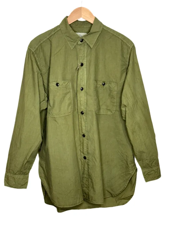 U.S.N Shirt Cotton Poplin Olive made by Herill