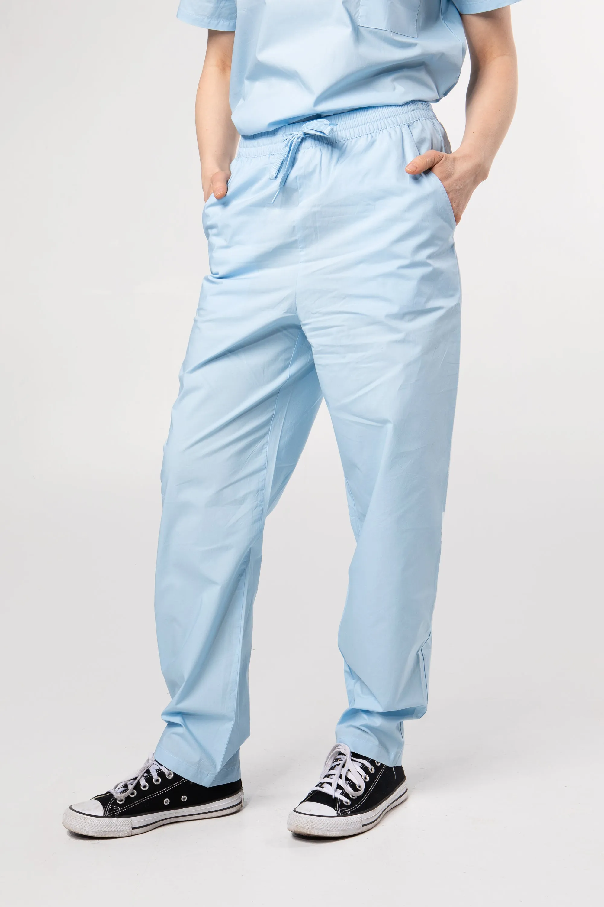100% Organic Cotton Scrub Pants Ceil Blue sold by Percent Apparel product image thumbnail 2