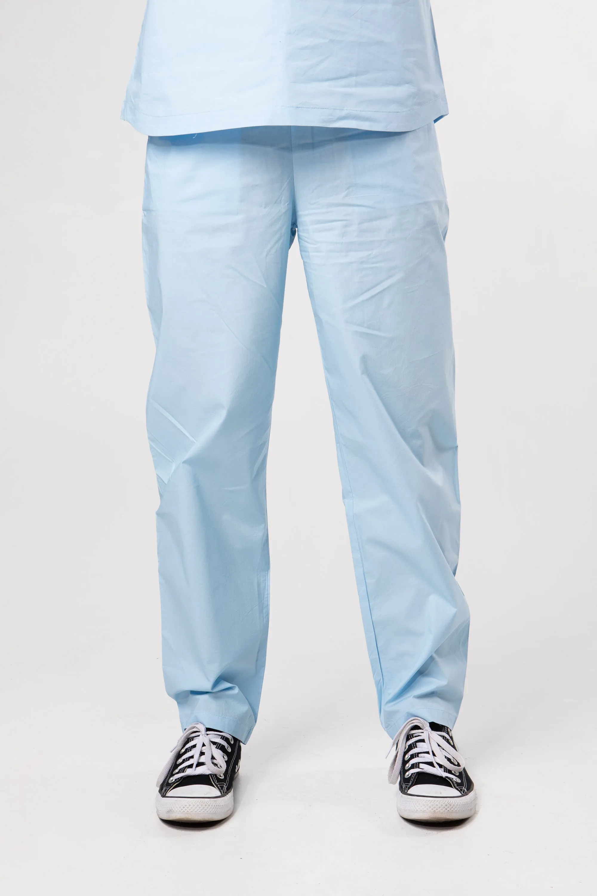 100% Organic Cotton Scrub Pants Ceil Blue sold by Percent Apparel product image thumbnail 3
