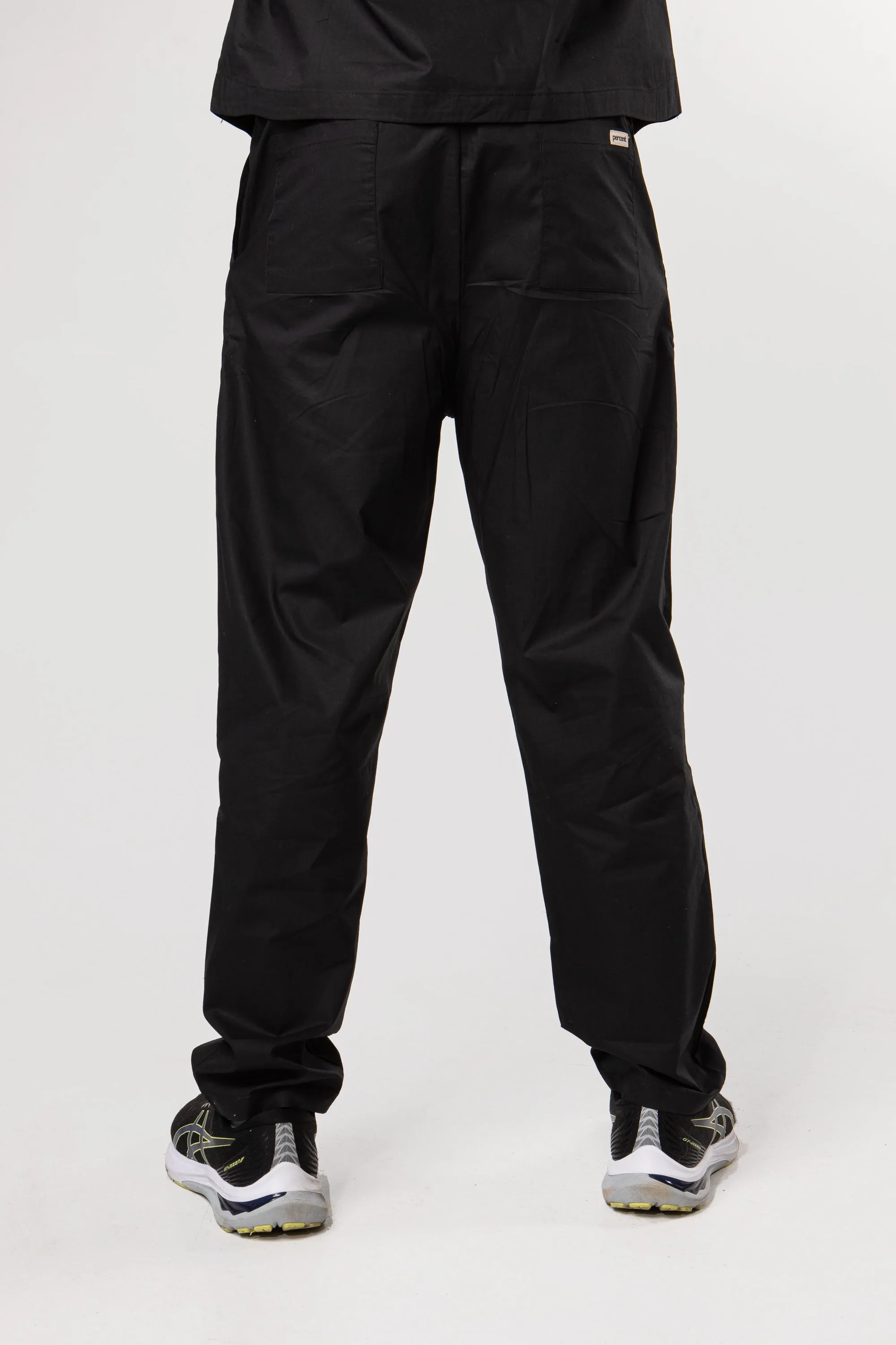 100% Organic Cotton Scrub Pants Black sold by Percent Apparel product image thumbnail 3