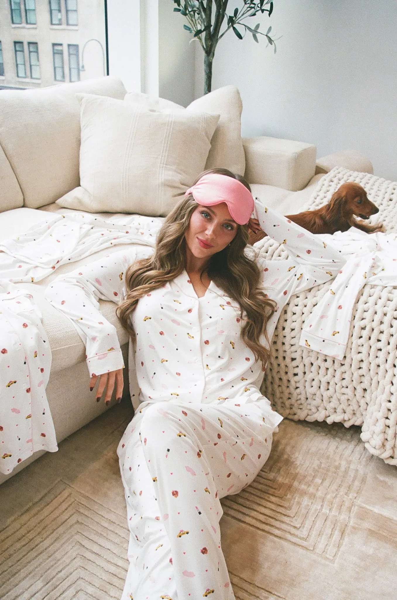 The Abby Baffoe Collection | TENCEL™ Modal Long Pajama Set sold by Solibeech