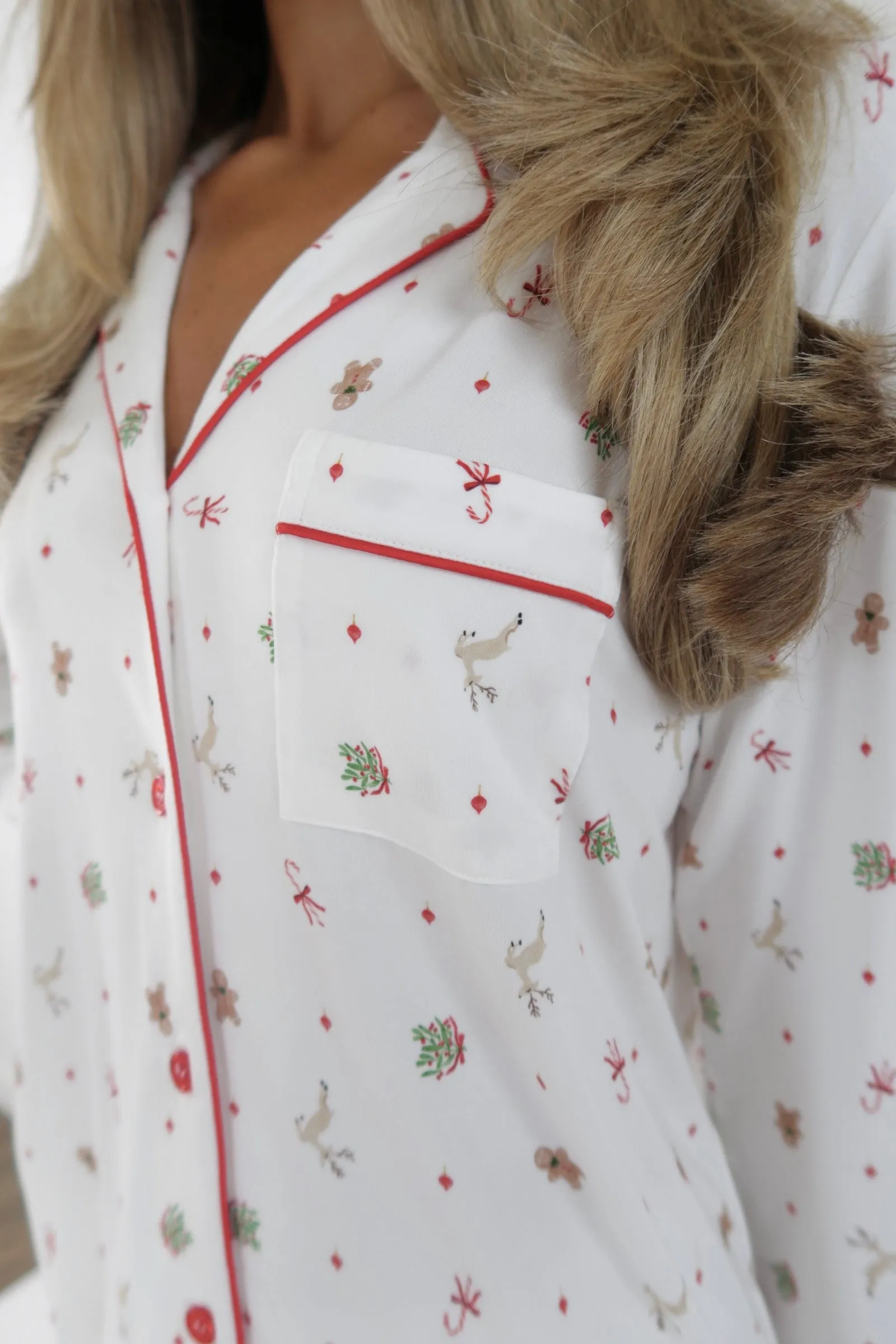 The Holiday Collection | TENCEL™ Modal Long Pajama Set sold by Solibeech product image thumbnail 2