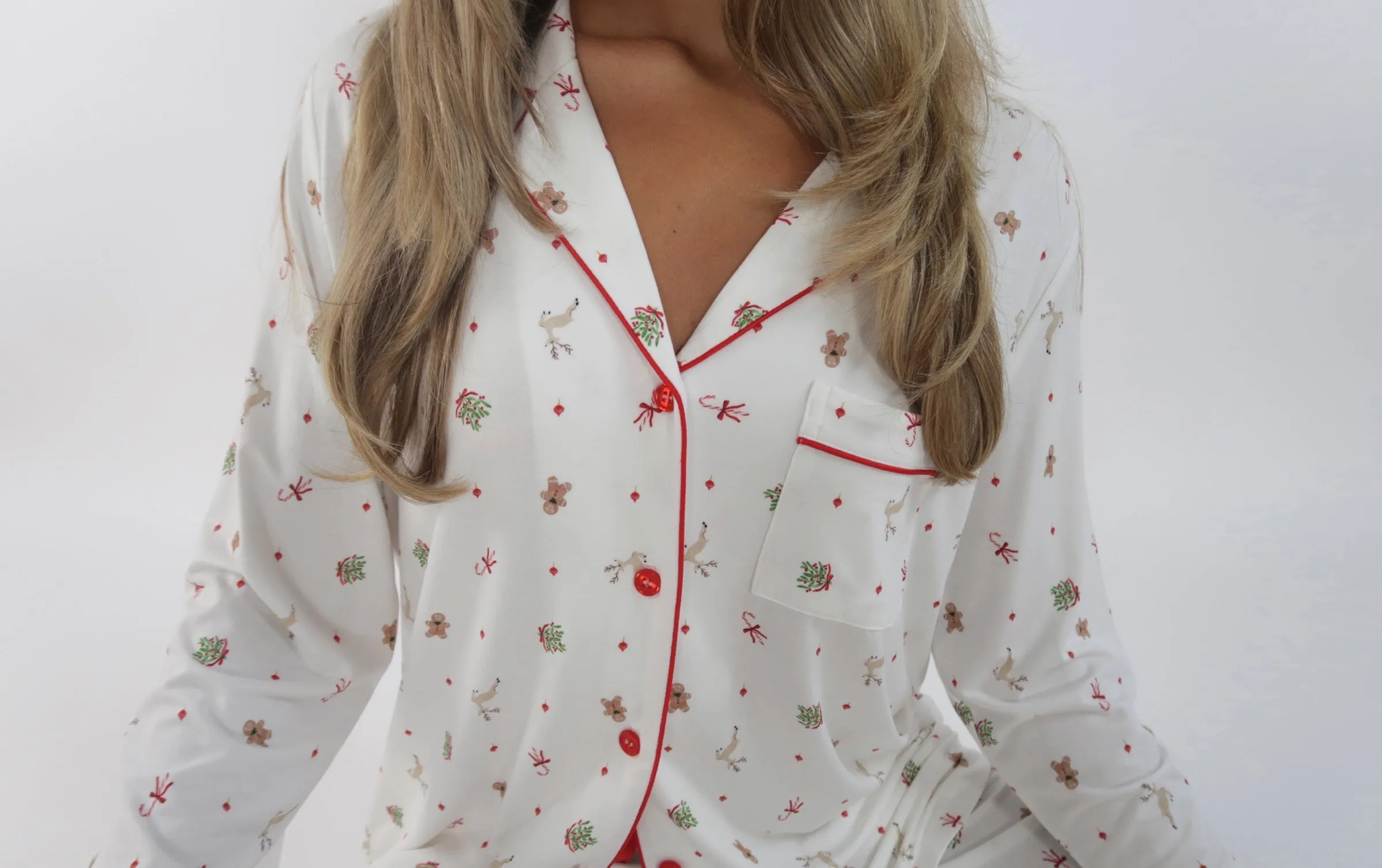 The Holiday Collection | TENCEL™ Modal Long Pajama Set sold by Solibeech product image thumbnail 5