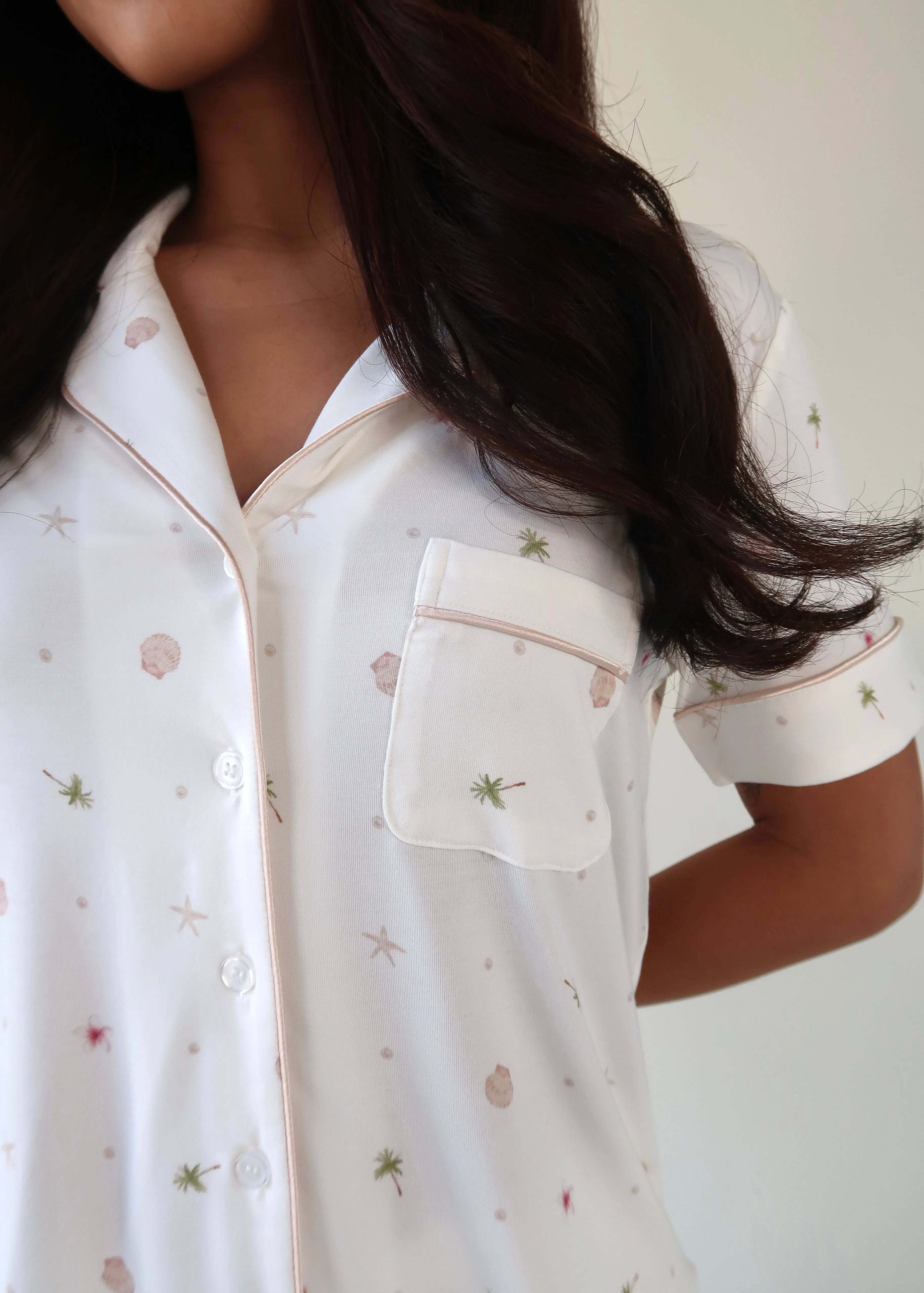 The Soft Palm Collection | Modal Short Pajama Set sold by Solibeech product image thumbnail 5