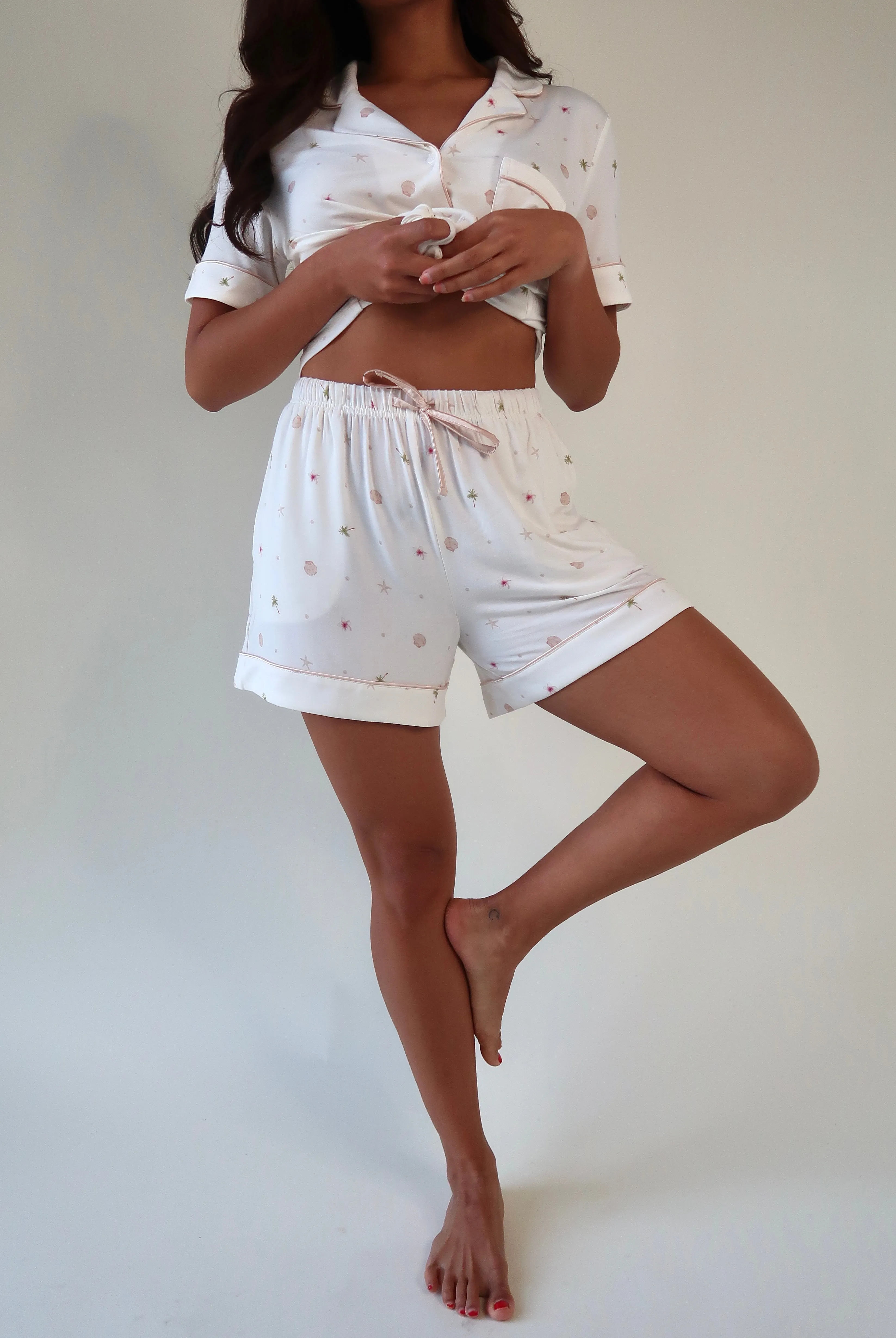 The Soft Palm Collection | Modal Short Pajama Set sold by Solibeech product image thumbnail 4