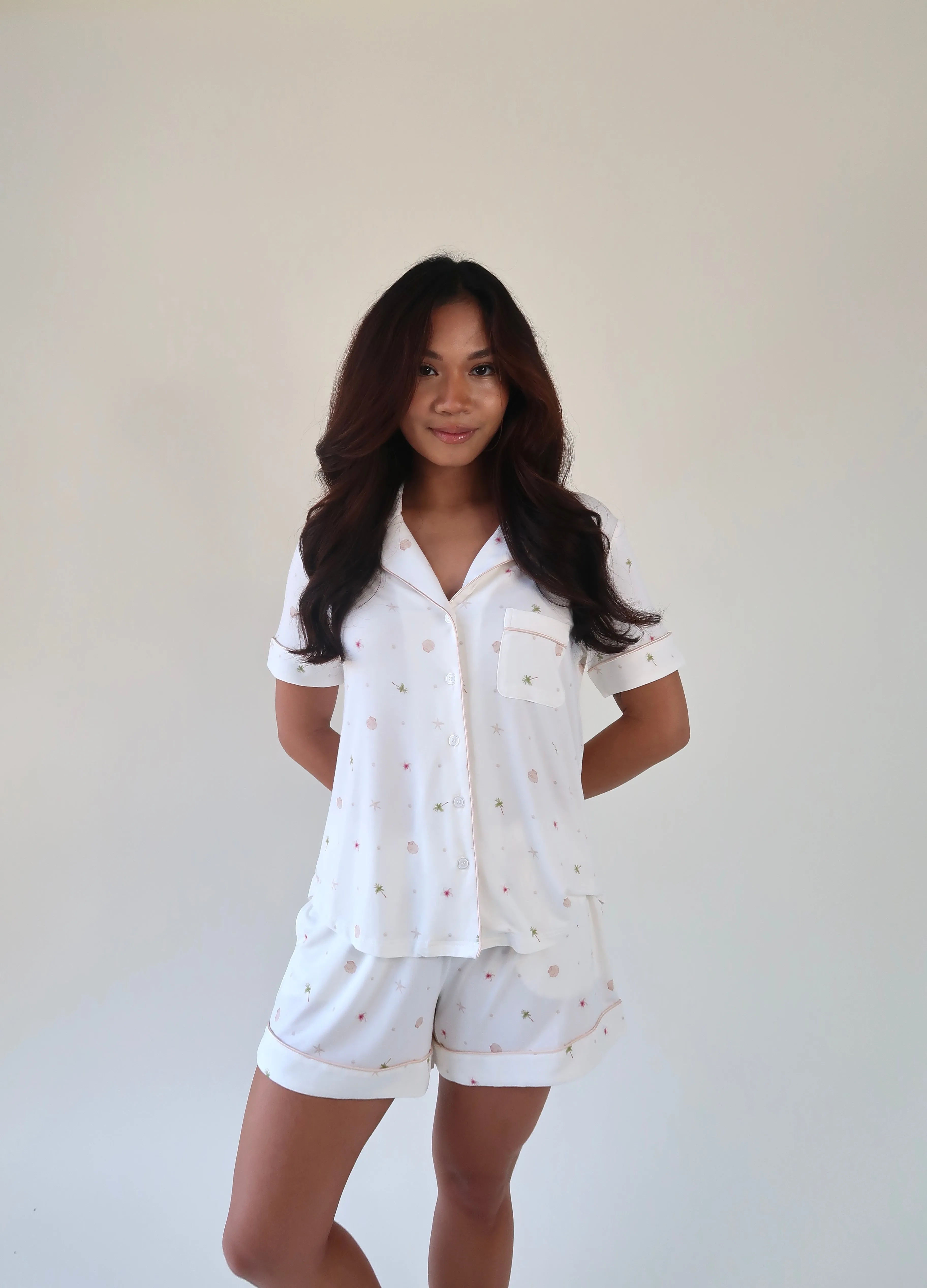 The Soft Palm Collection | Modal Short Pajama Set sold by Solibeech product image thumbnail 3