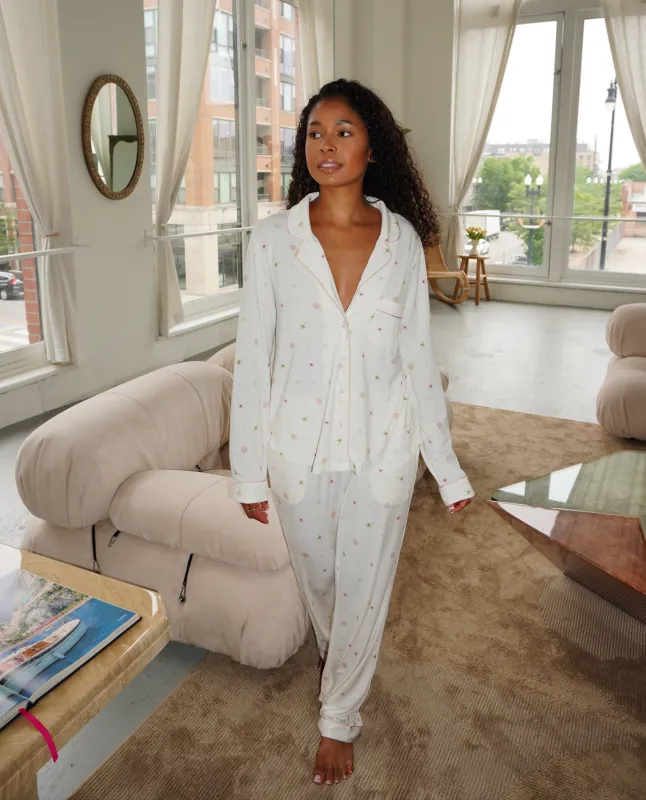 The Soft Palm Collection | Modal Long Pajama Set sold by Solibeech