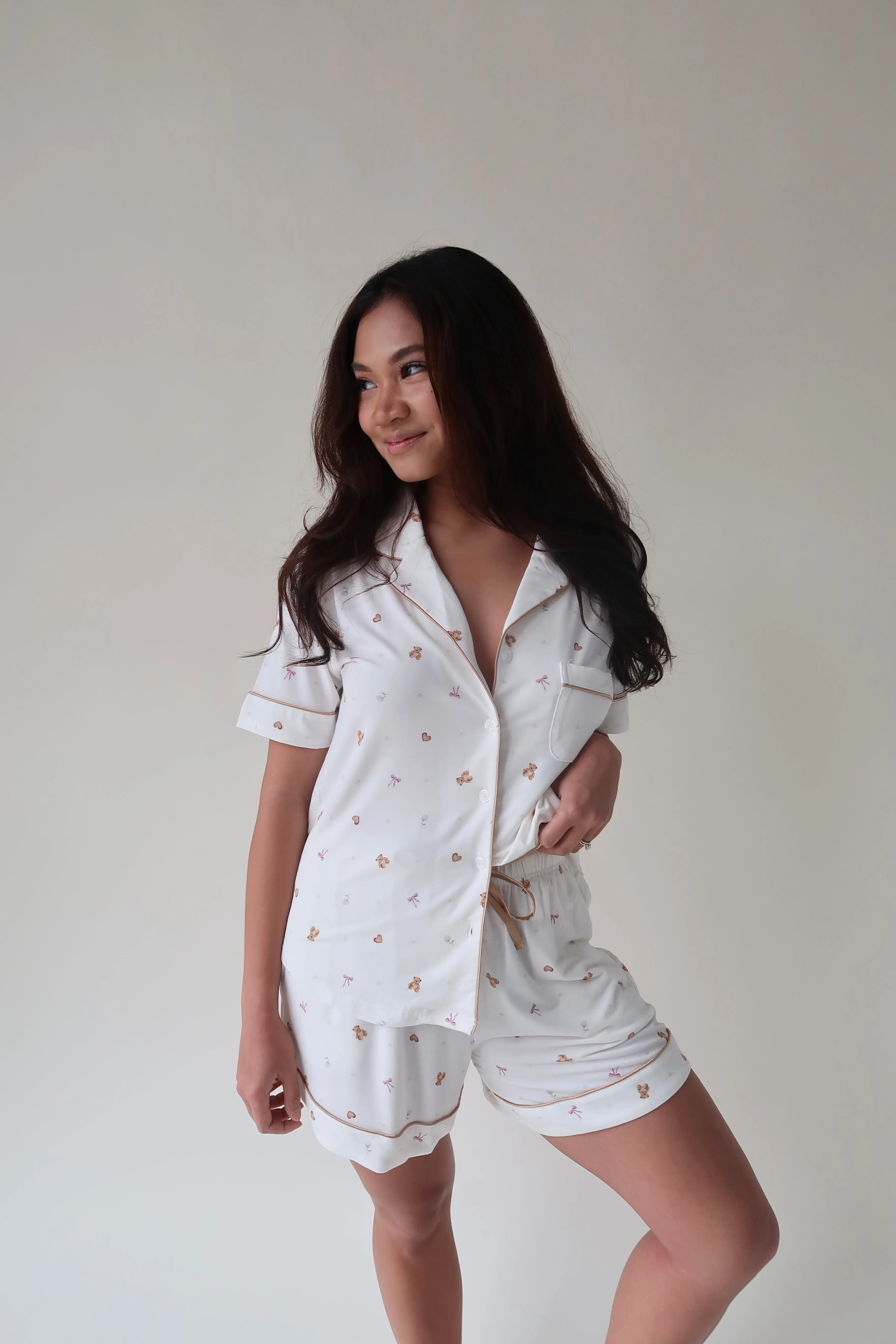 The Vintage Teddy Collection | Modal Short Pajama Set sold by Solibeech product image thumbnail 4
