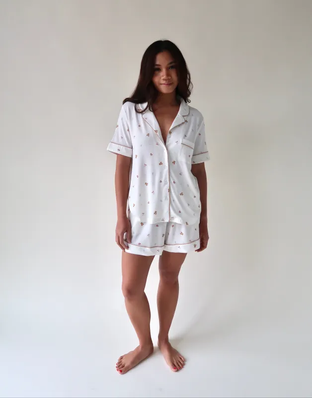 The Vintage Teddy Collection | Modal Short Pajama Set sold by Solibeech