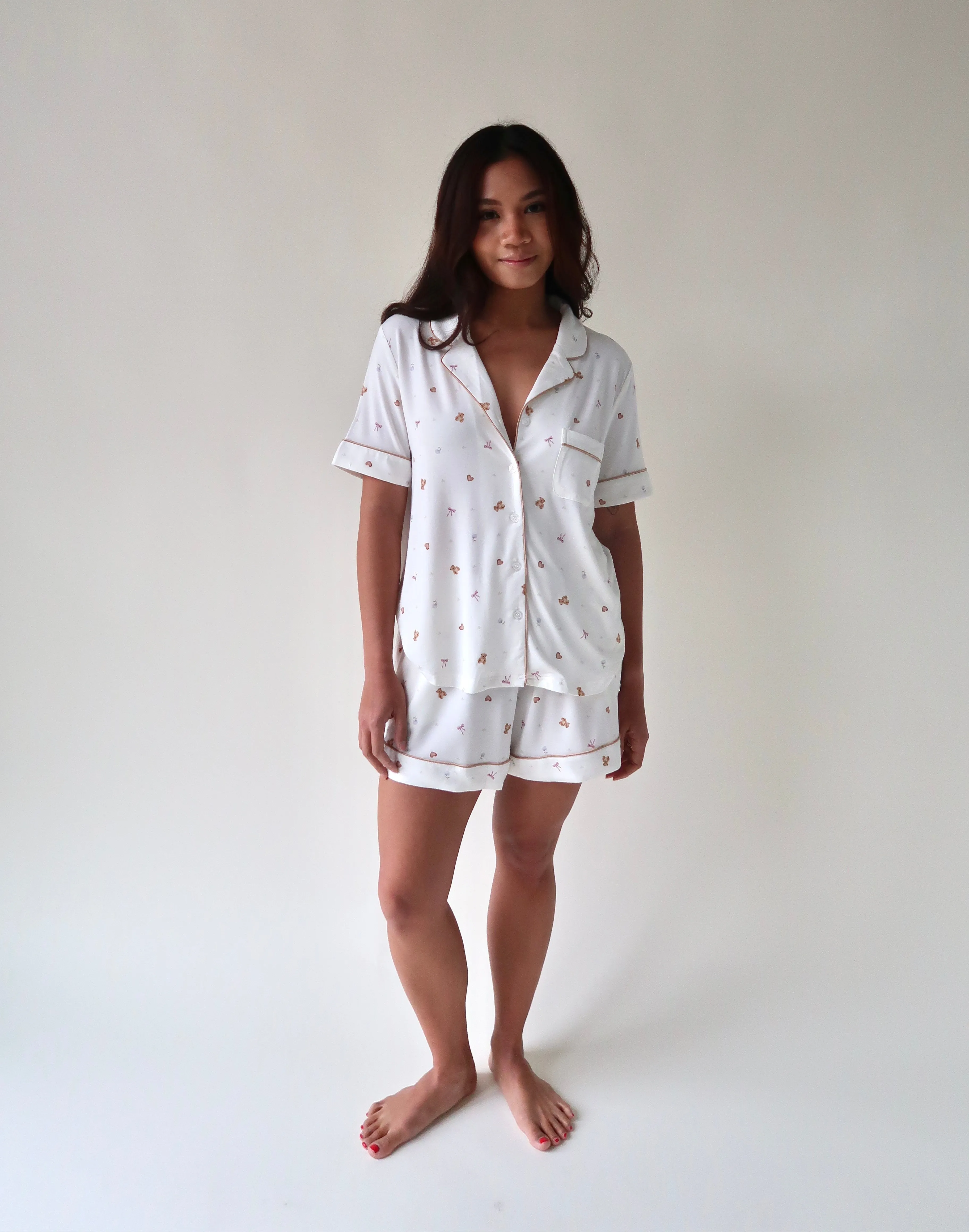 The Vintage Teddy Collection | Modal Short Pajama Set sold by Solibeech