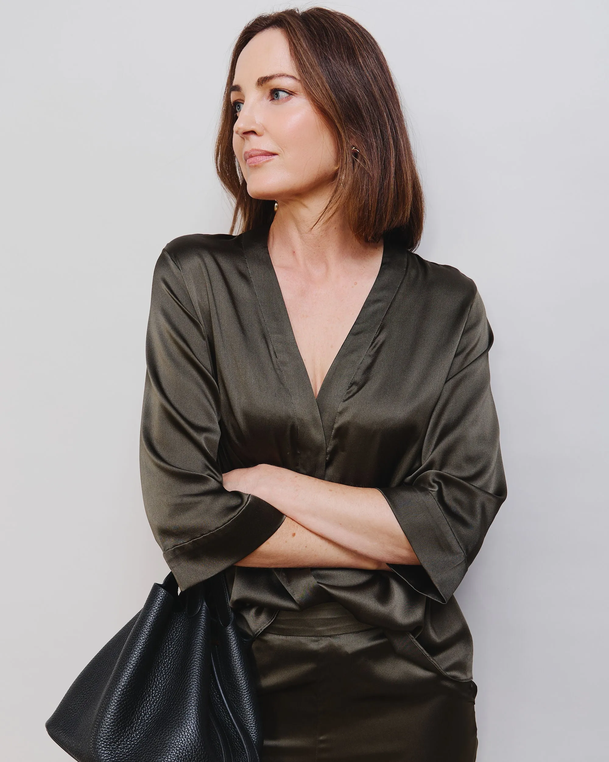 Stretch Silk Kimono Top sold by The Kno product image thumbnail 5