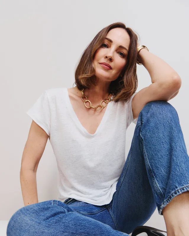 Libertine Linen Tee sold by The Kno