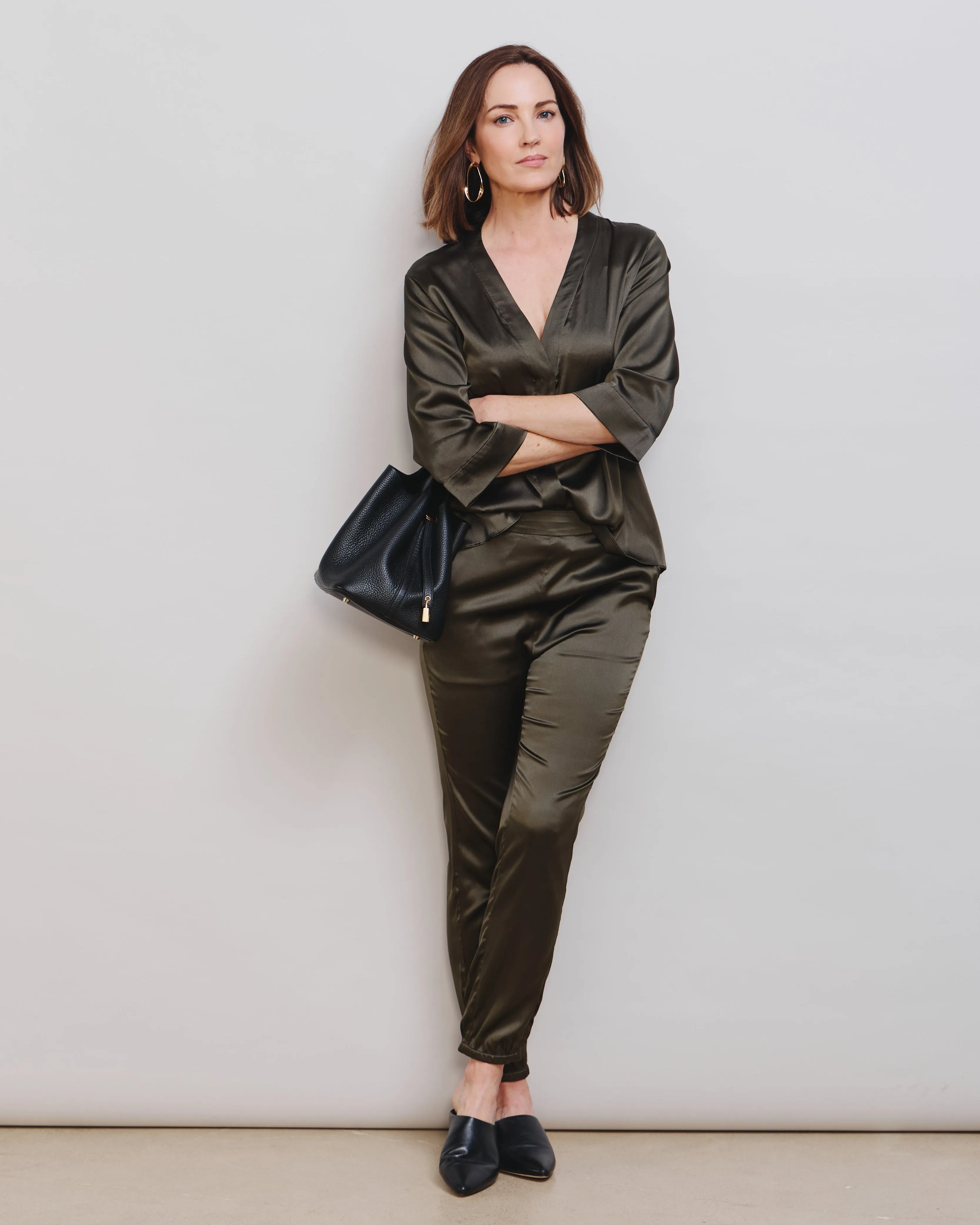 Stretch Silk Jogger sold by The Kno