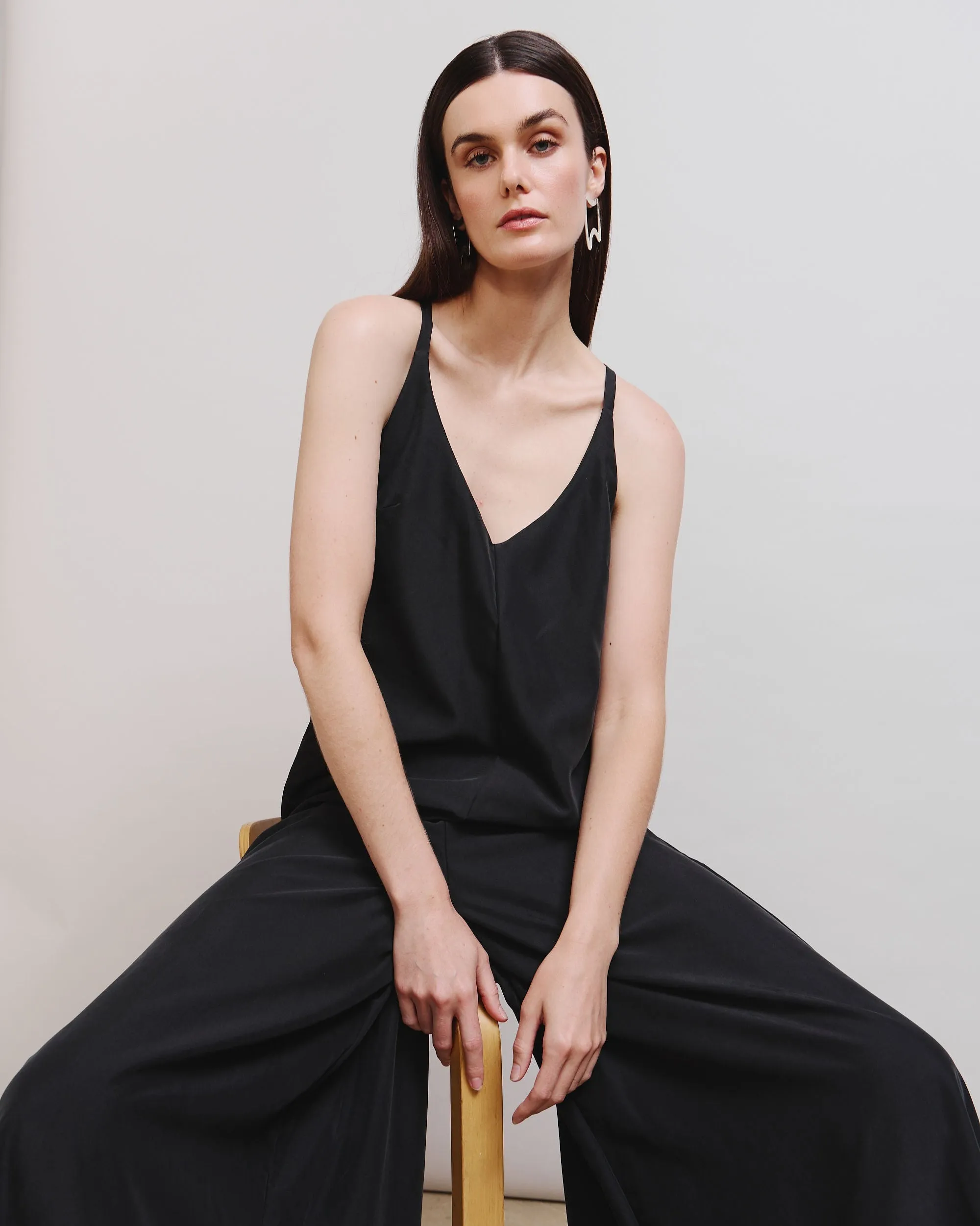 Racerback Wide Leg Romper sold by The Kno