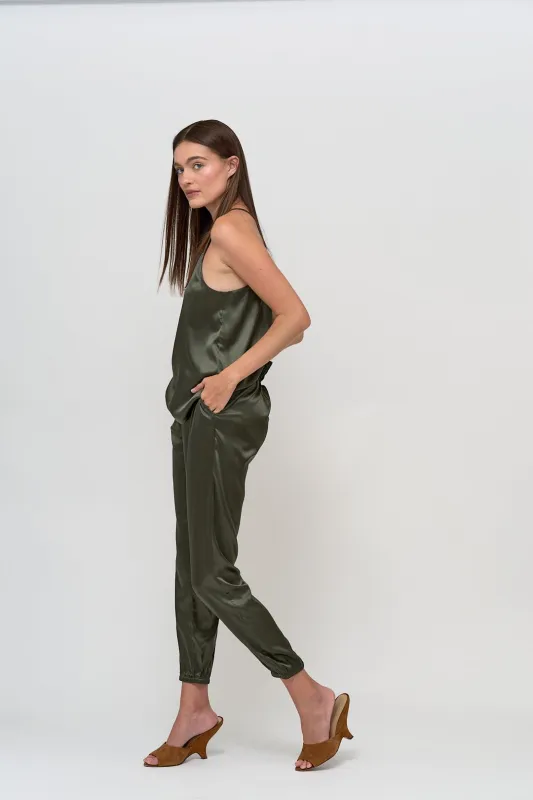 The Silk Jogger Cami Set made by The Kno