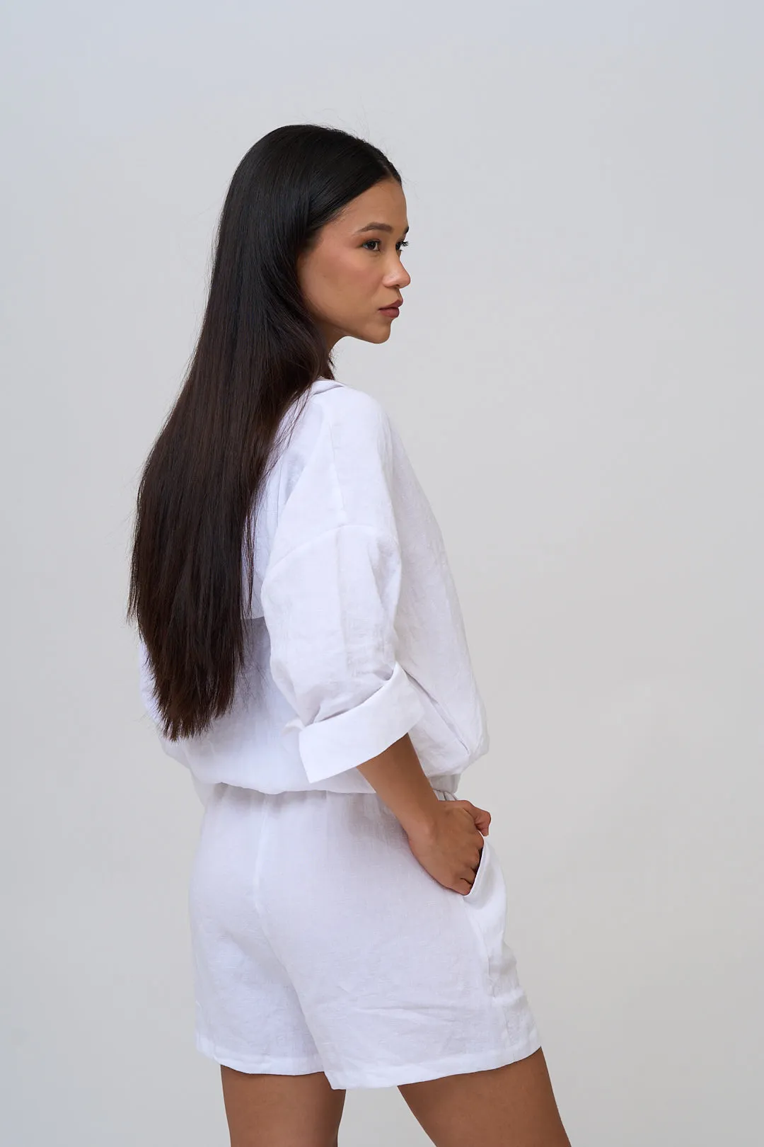 Linen Shift Tank & Shorts Set sold by The Kno product image thumbnail 2