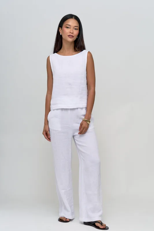 Linen Shift Tank & Pants Set made by The Kno