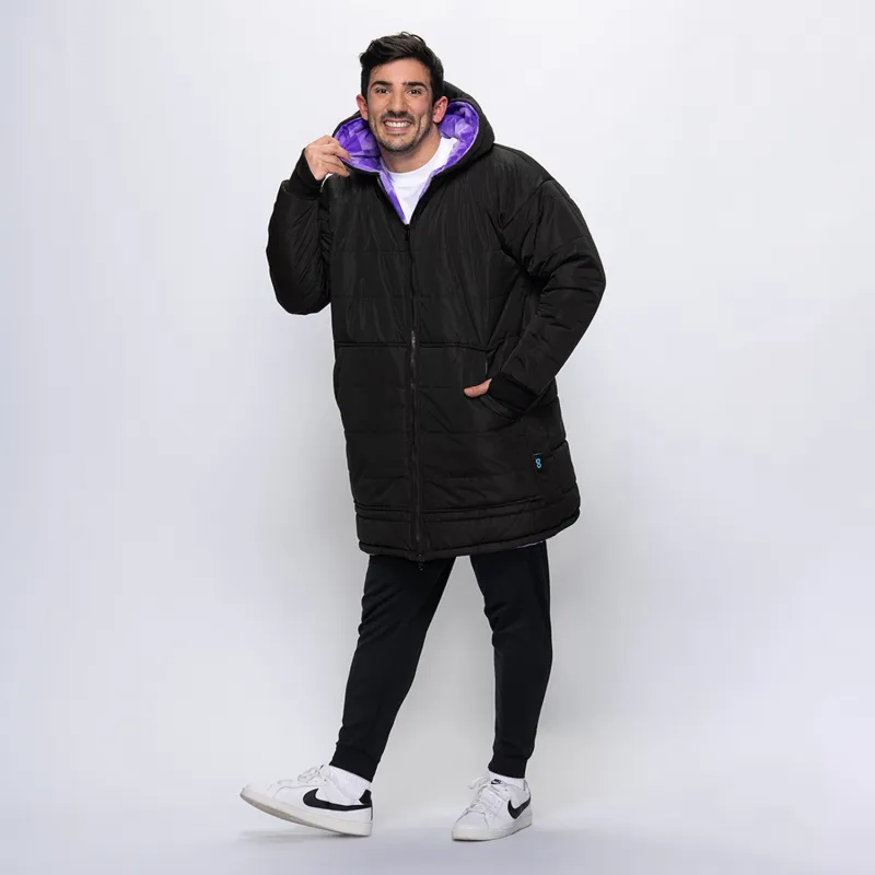 Black/Lilac Checker Print sold by The Oodie