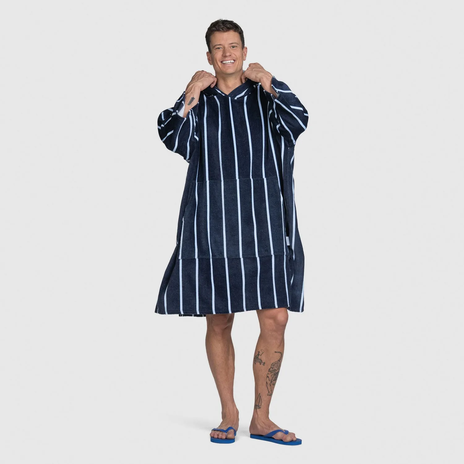 Long Navy Pin Stripe sold by The Oodie product image thumbnail 4