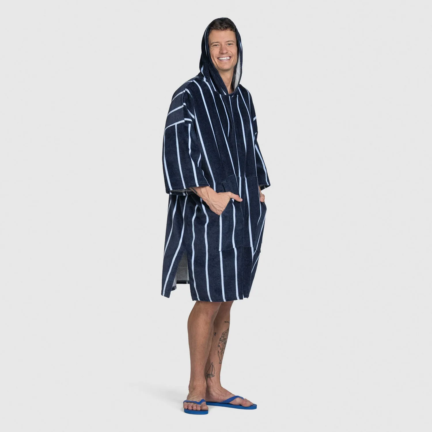 Long Navy Pin Stripe sold by The Oodie product image thumbnail 3