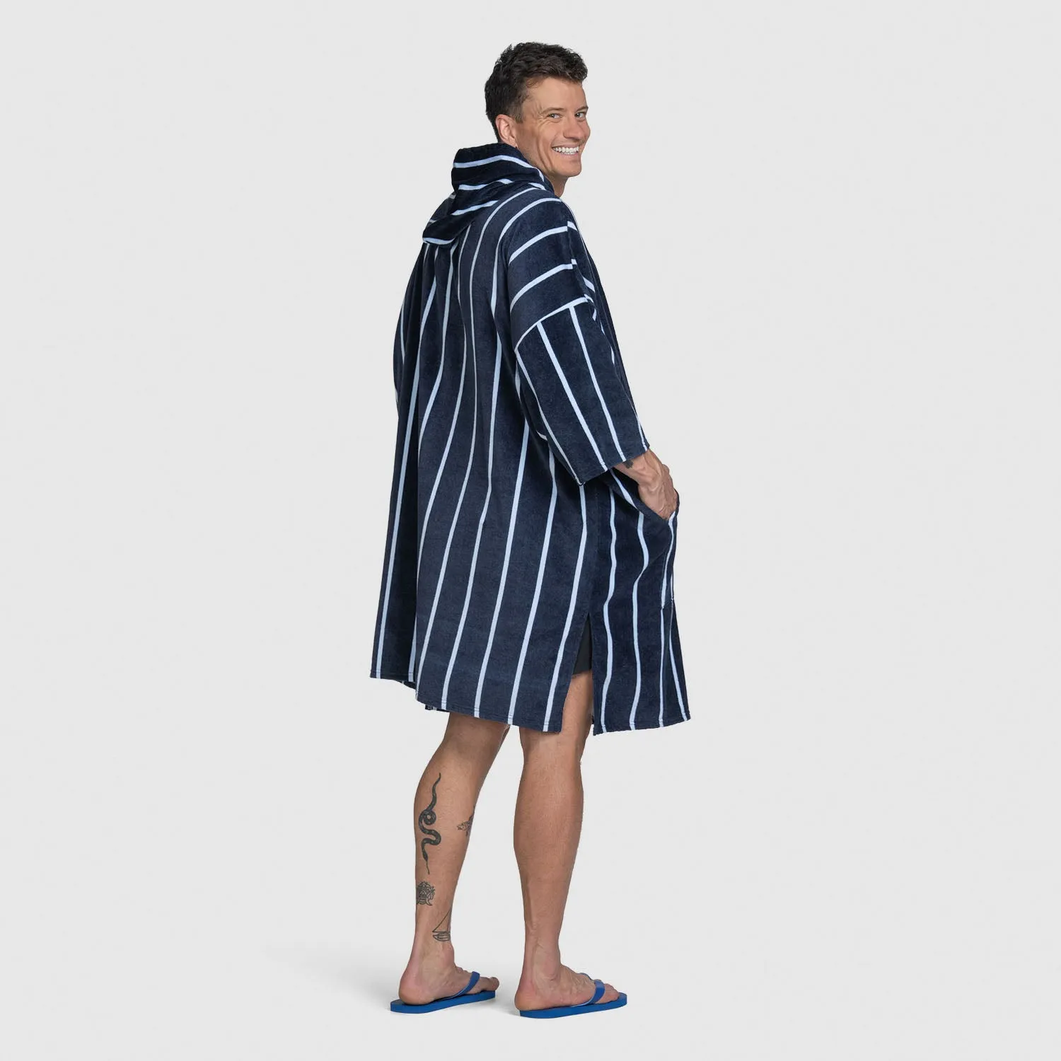 Long Navy Pin Stripe sold by The Oodie product image thumbnail 2