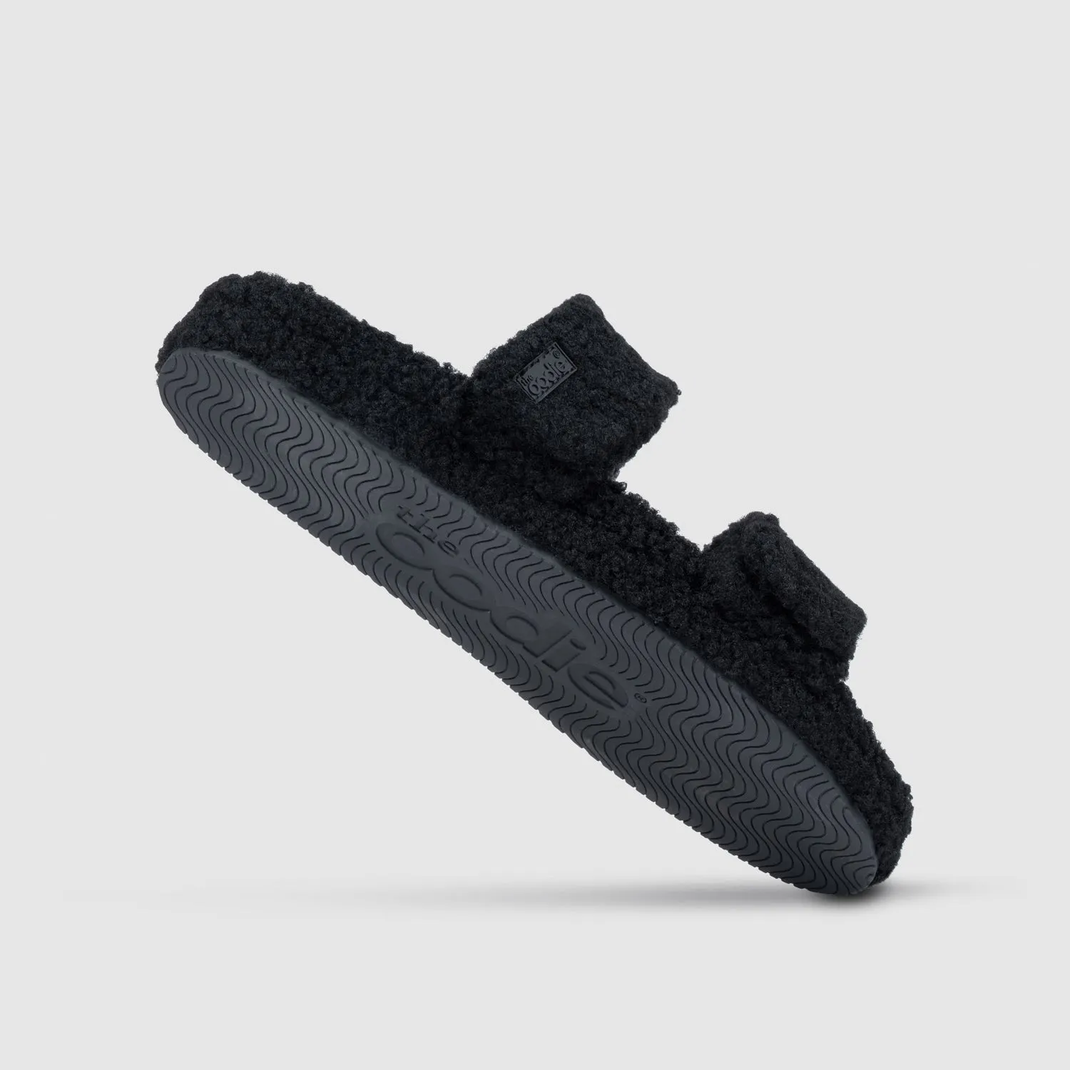 Black Two Strap Sherpa Slide sold by The Oodie product image thumbnail 4