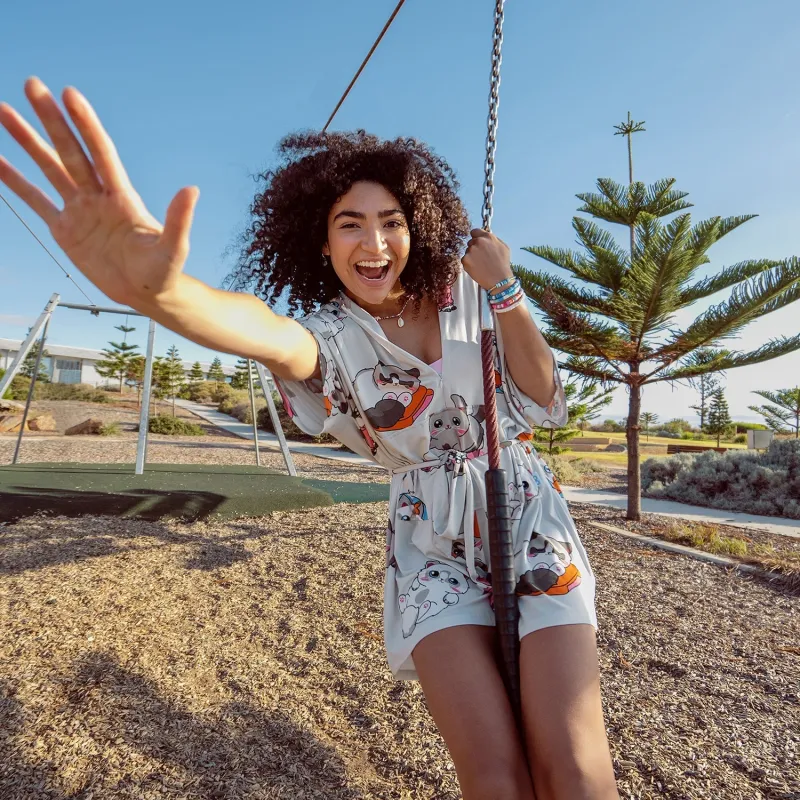 Gray Cat sold by The Oodie