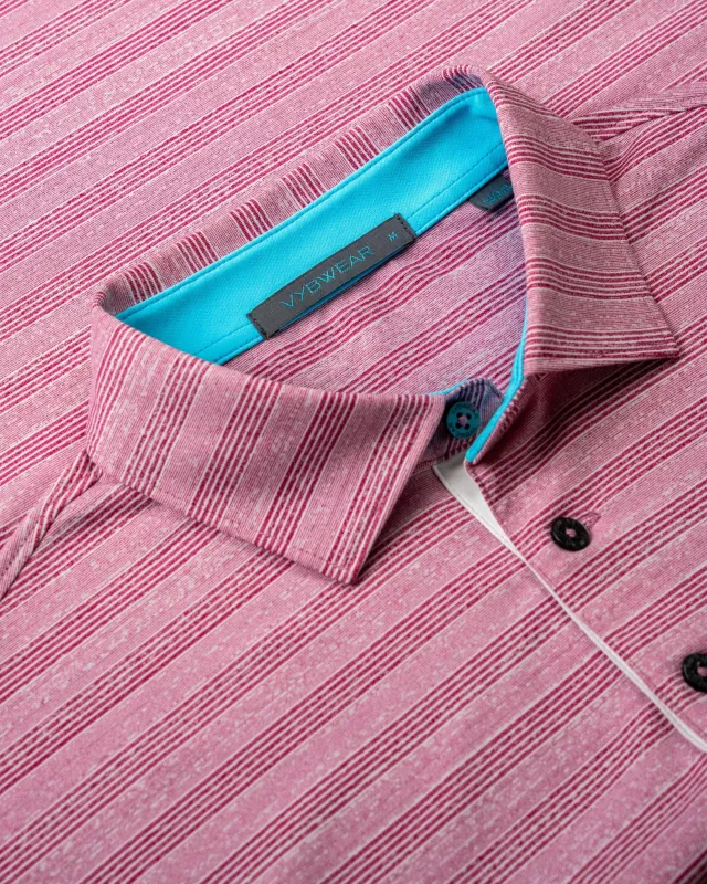 Hanover Stripe Polo sold by Vybwear
