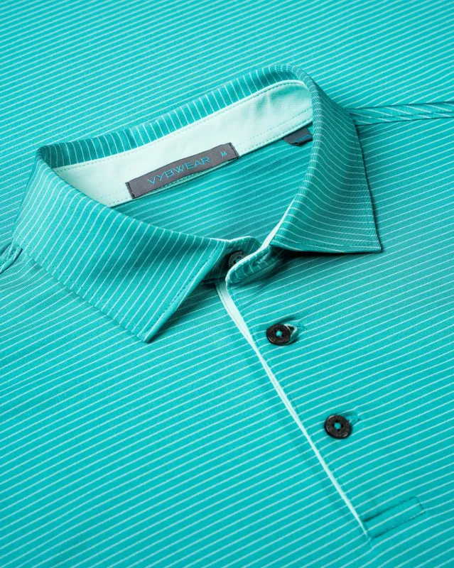 Sutton Stripe Polo sold by Vybwear