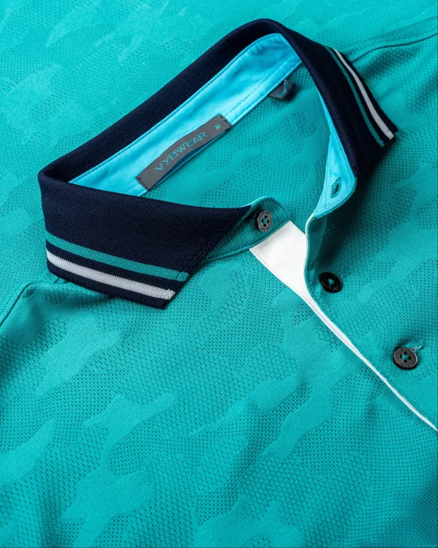 Camo Jacquard Polo sold by Vybwear