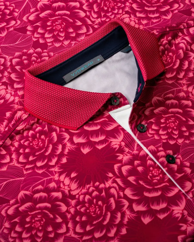 Tropical Blooms Polo sold by Vybwear
