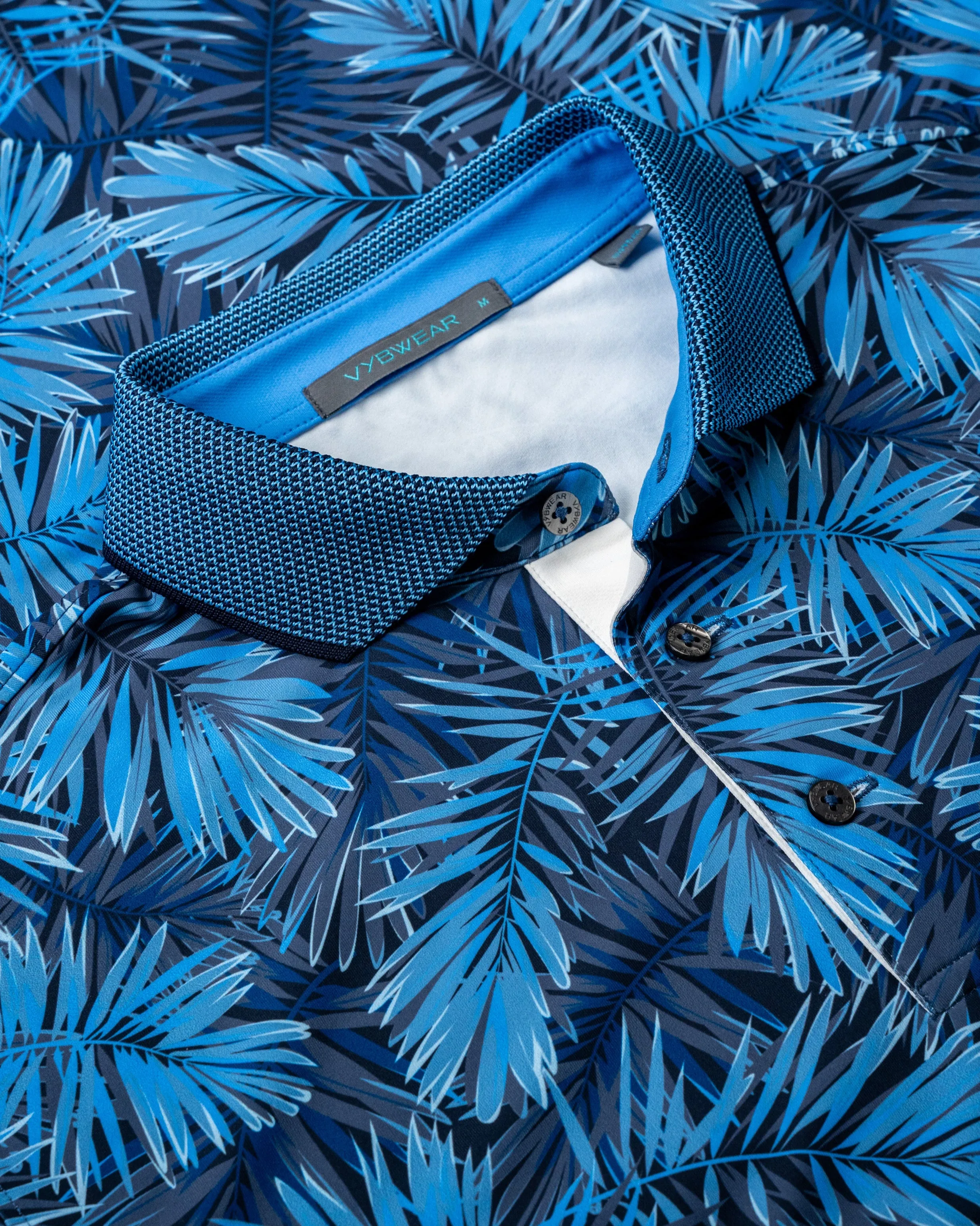 Indigo Leaves Polo sold by Vybwear