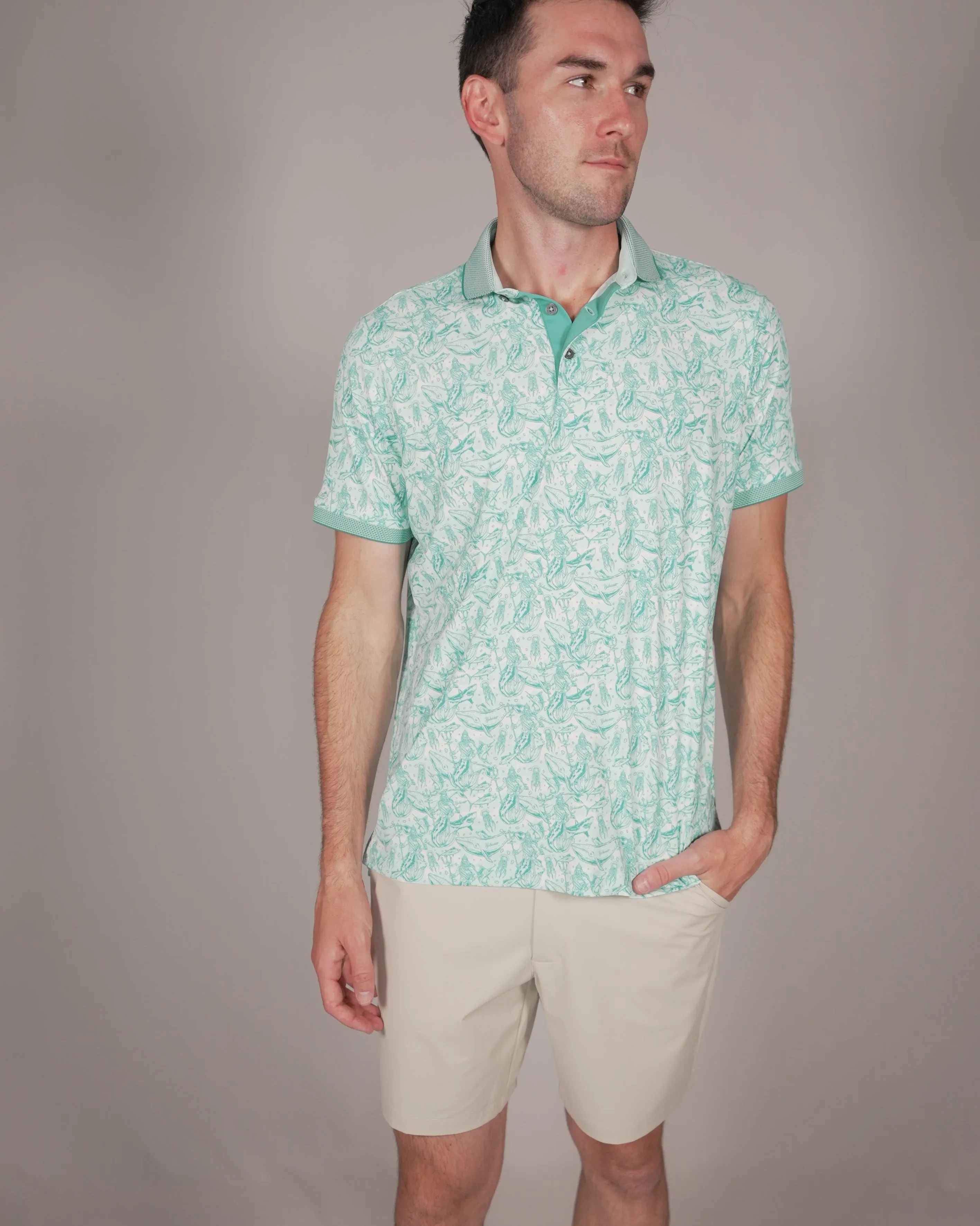 Neptune Print Polo sold by Vybwear product image thumbnail 3