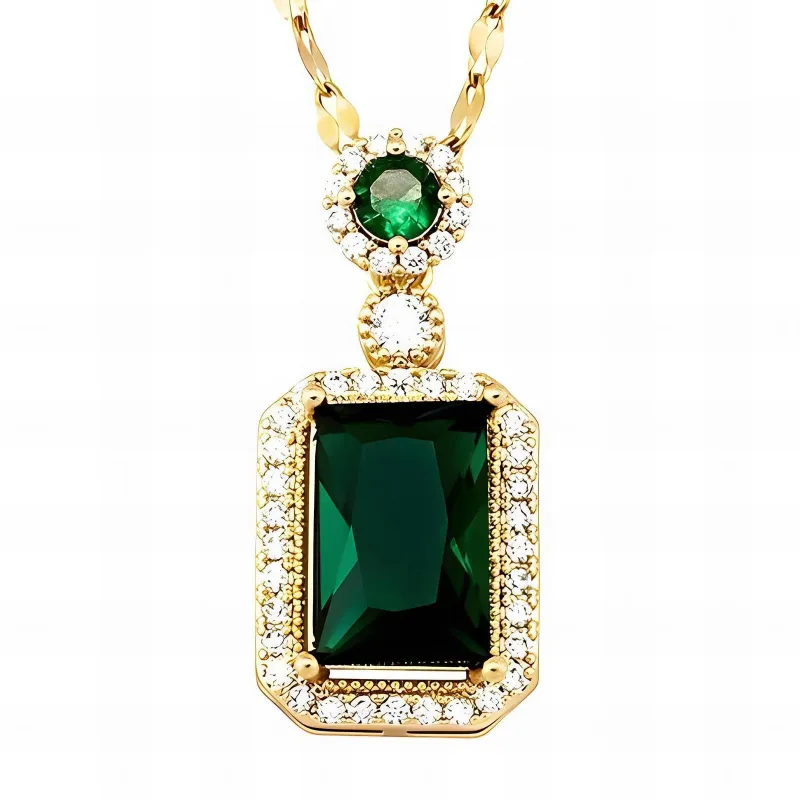 Emerald Luxe Drop Pendant sold by Pusca