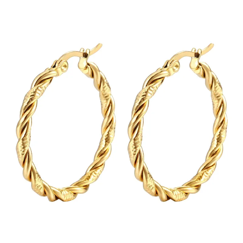 Rope Loop Hoops sold by PUSCA JEWELS
