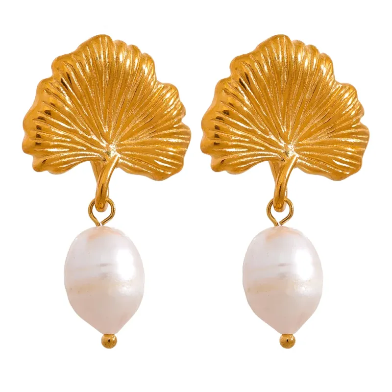 Leaf Earrings sold by Pusca