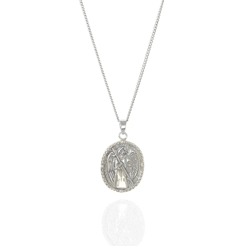St Raphael - Patron Saint of Happy Meetings, Doctors & Nurses - Silver made by Pusca